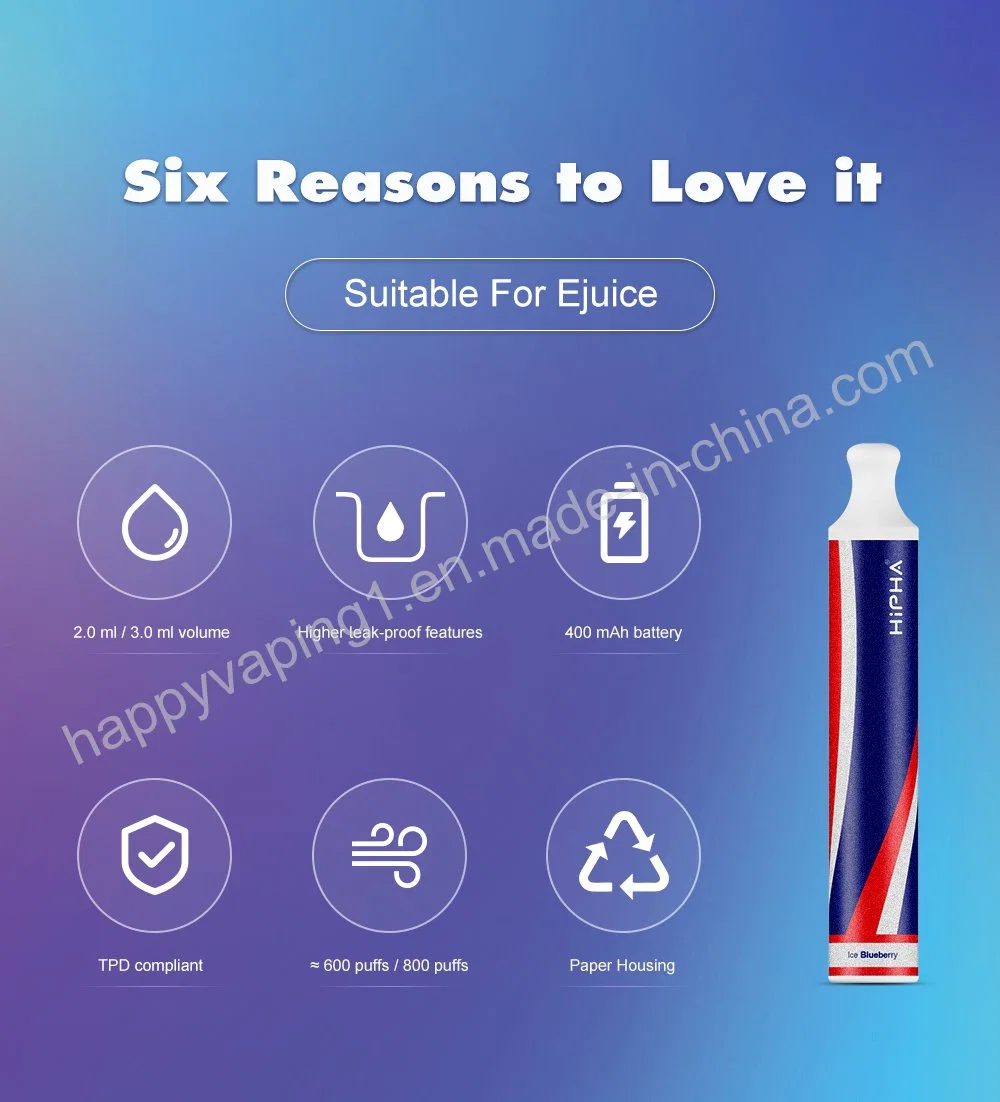 Happy Vaping Hipha EGO Vape Pen Cartridge Disposable Paper Housing Design E Cigarette Wholesale Vape Lava Plus