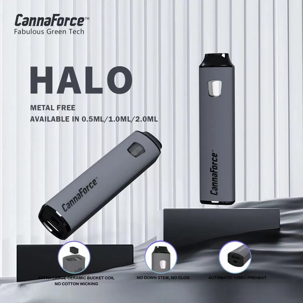 Cannaforce Postless 0.5/1.0/2.0ml Cartridges Hhc Oil Vape Rechargeable Disposables for Live Resin Live Rosin