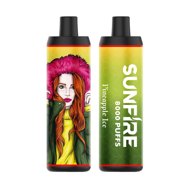 Authentic Sunfire 8000 10K Puff Vapes Disposable Vape Big Vapor E-Cigarettes Electronic Cigarettes 600mAh 18ml Prefilled Pods Device 12000 Puffs Dtl Vapes