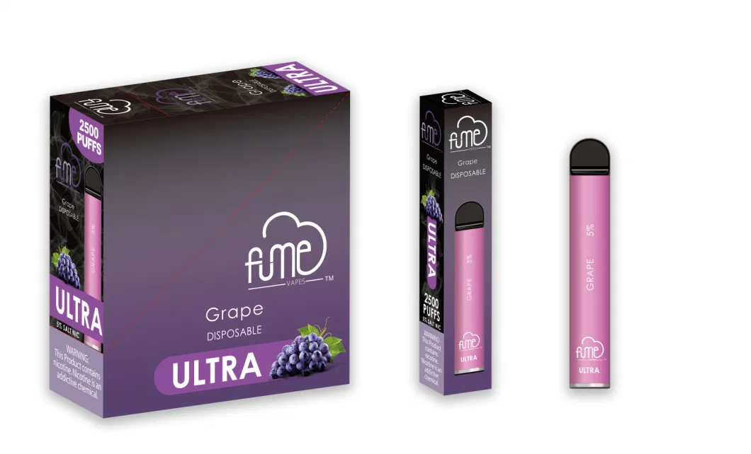 Wholesale Fume Ultra Disposable Vape Device 5% Nicotine 2500 Puffs with Different Flavors