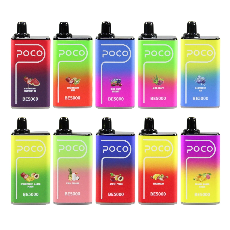 5000puff Bar Wholesale Vaporizador Desechable Poco Disposable Vaporizer Vape Pen for E-Cigarette