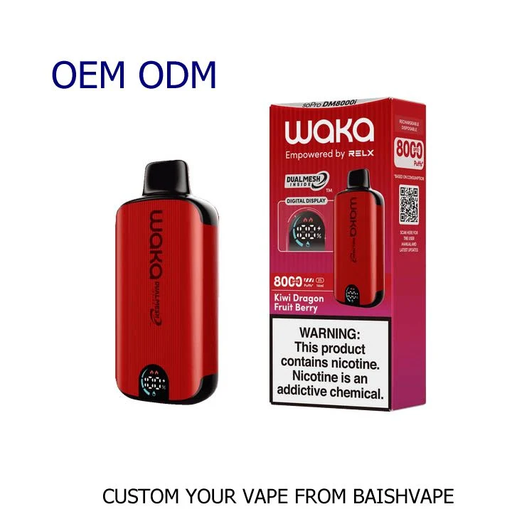 Factory Zbood Play Bar Neon Sapace Man Box Turn Smpo Atomizer Waka Sopro Dm8000 8000 8K Puff Disposable Vape