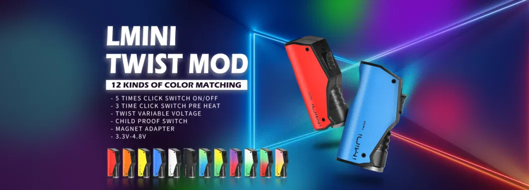 Preheating Function 500mAh Battery Child-Proof Vape E-Cig Imini Switch Battery Mod