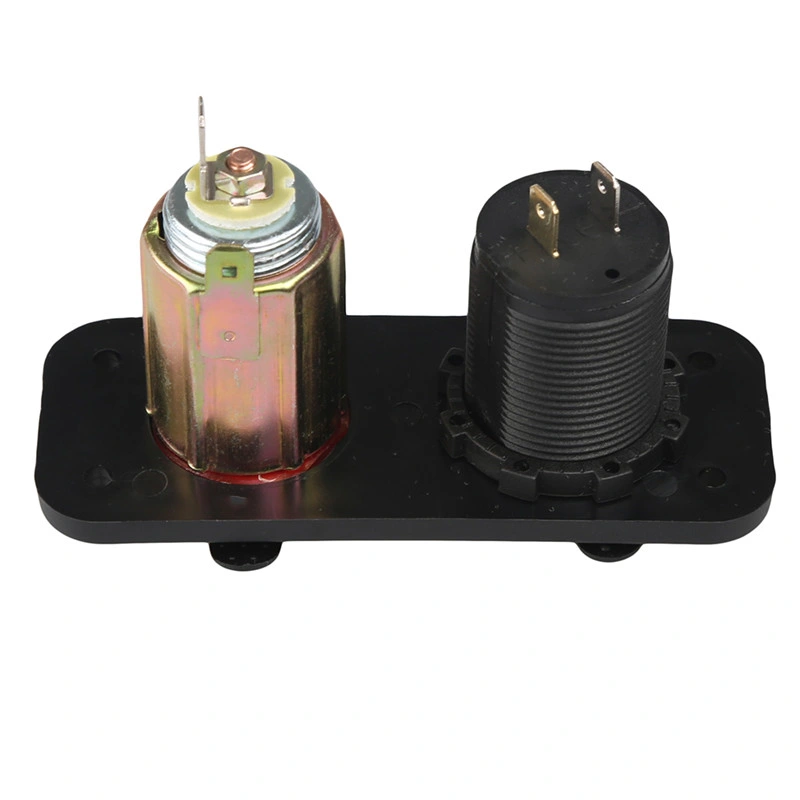 2 Hole Panel Cigarette Lighter W/ Dual 3.1A USB Charger Socket