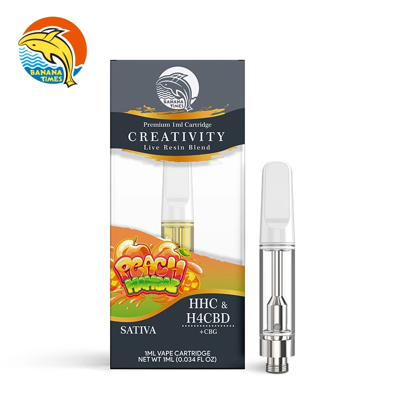 Us Hottest Disposable California Honey Hhc Vape Cartridge 1ml Tank Gold Tip Ceramic Coil 510 Thread Vaporizer Pen Cartridges for Thick Oil