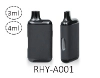 Rhy D004 Disposable 2ml/1ml Vape Empty Thick Oil Electronic Cigarette Vaporizer Ceramic Coil Live Rosin Hhc Disposable