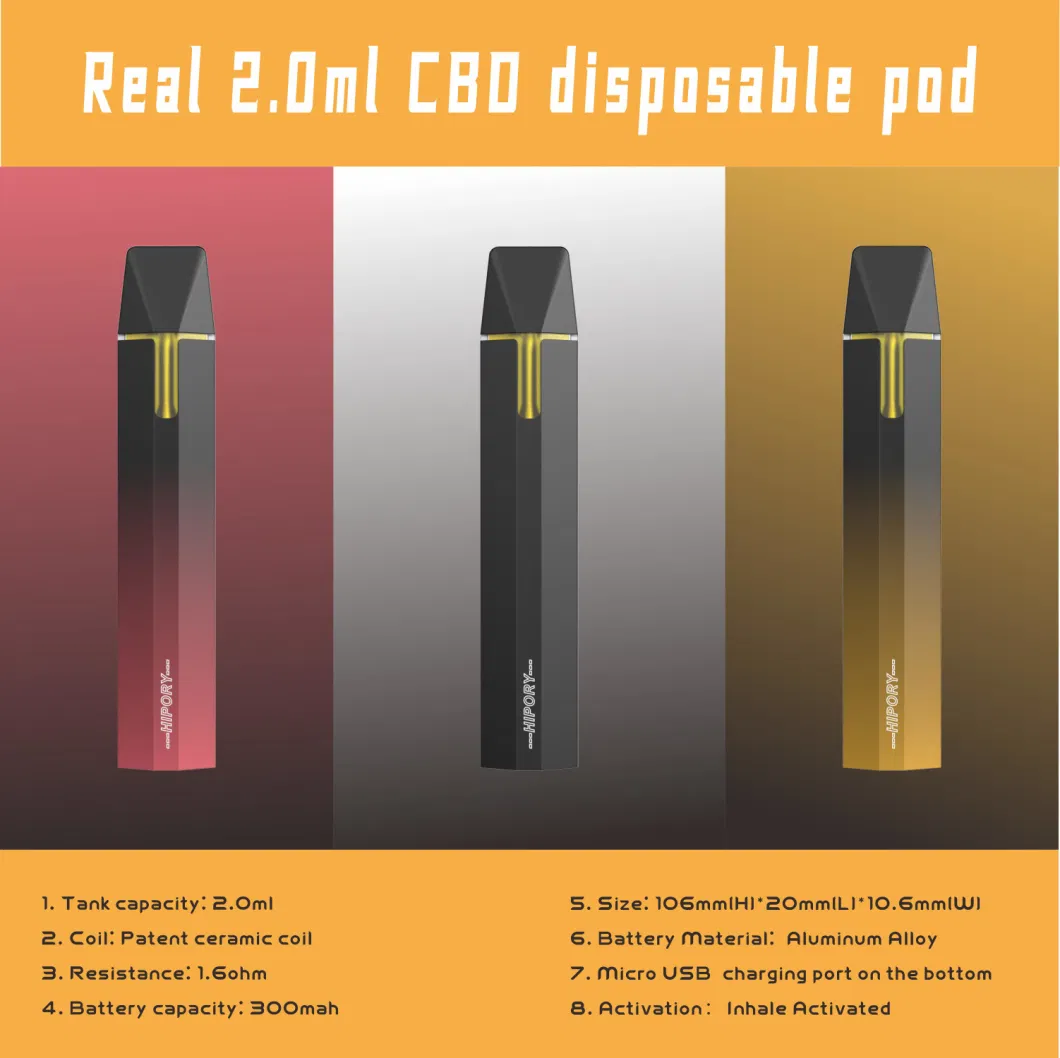 Factory Wholesale Price Disposable 280mAh Vape Battery with 1ml/2ml Vape Cartridge Electronic Cigarette