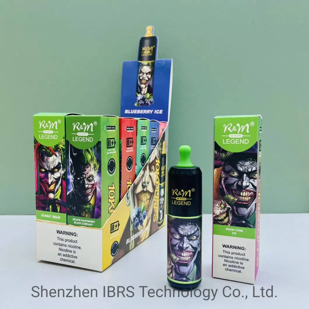R&M Legend 10K Puffs China Original 5% 2% Nicotine Free OEM Brand Manufacturer Disposable Vape