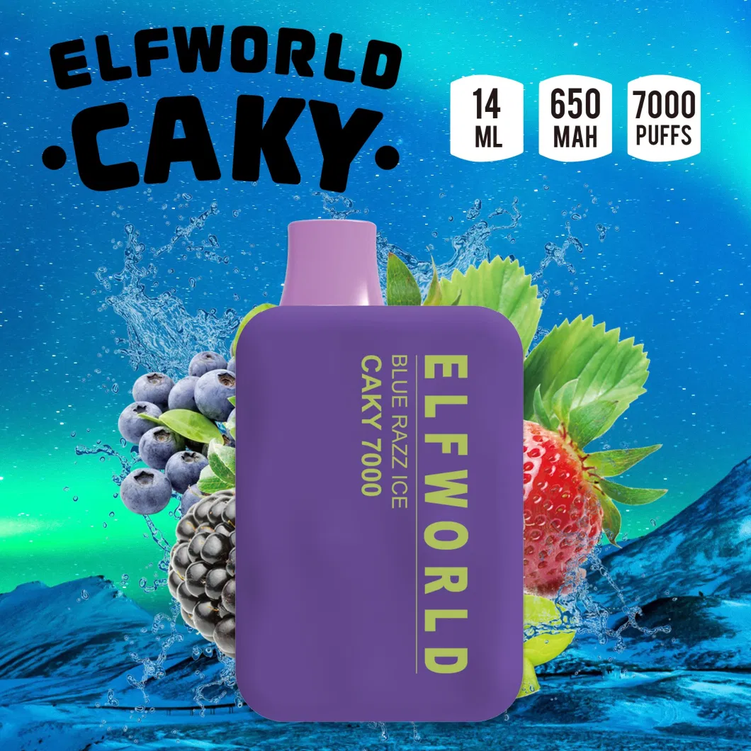 Wholesale Elfworld Crystal Caky 7000 Puff Elfworld Lost Elf World Orion Puff Vape Bar Clear 7500 Disposable Vape Distributors E Cigarette RM 7000 Puffs