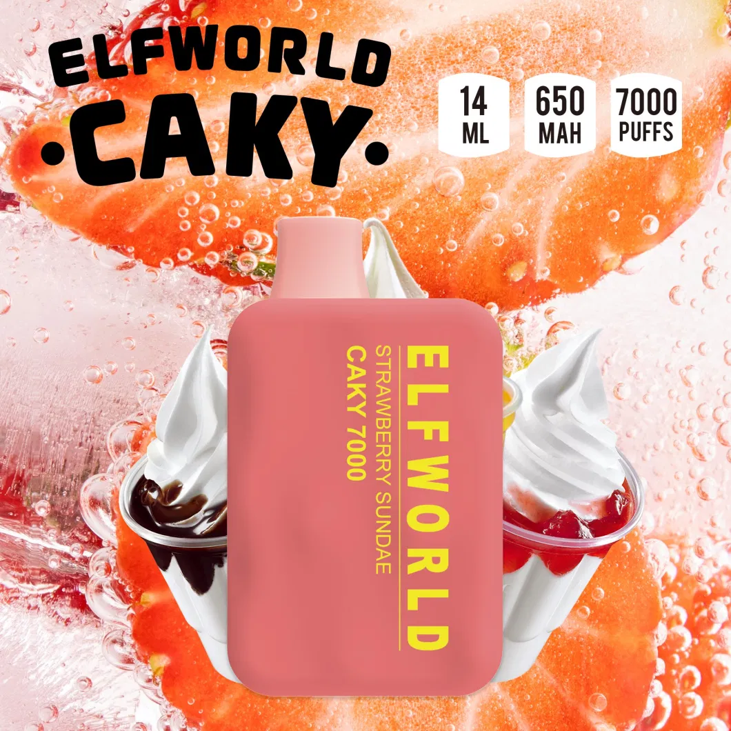 Wholesale Elfworld Crystal Caky 7000 Puff Elfworld Lost Elf World Orion Puff Vape Bar Clear 7500 Disposable Vape Distributors E Cigarette RM 7000 Puffs