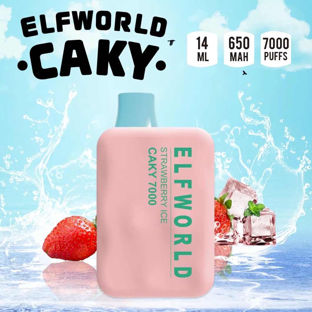 Wholesale Elfworld Crystal Caky 7000 Puff Elfworld Lost Elf World Orion Puff Vape Bar Clear 7500 Disposable Vape Distributors E Cigarette RM 7000 Puffs