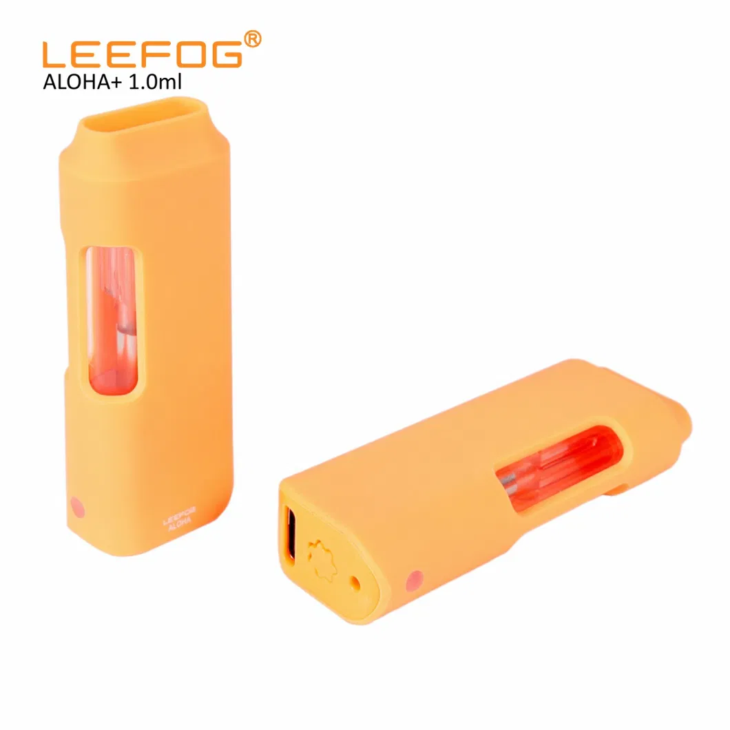 Leefog Aloha+ Wholesale OEM ODM 1ml 2ml 1g 2g Empty Rechargeable Pen Vaporizer All-in-One Disposable Vape with Preheat and Voltage Adjustable