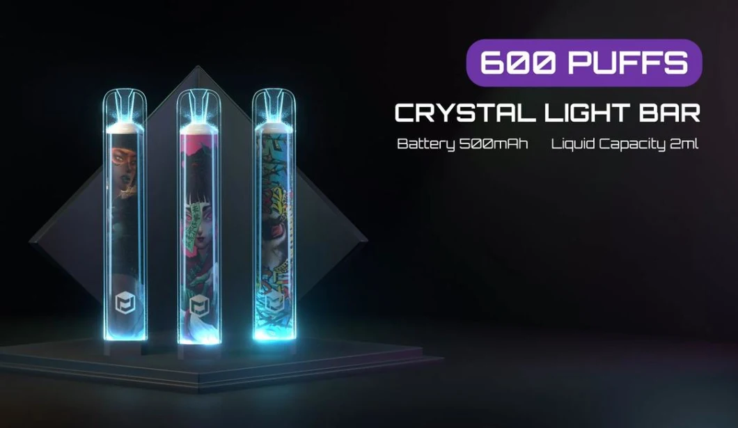 Crystal Light Bar 600puffs Disposable Vape Electronic Cigarette