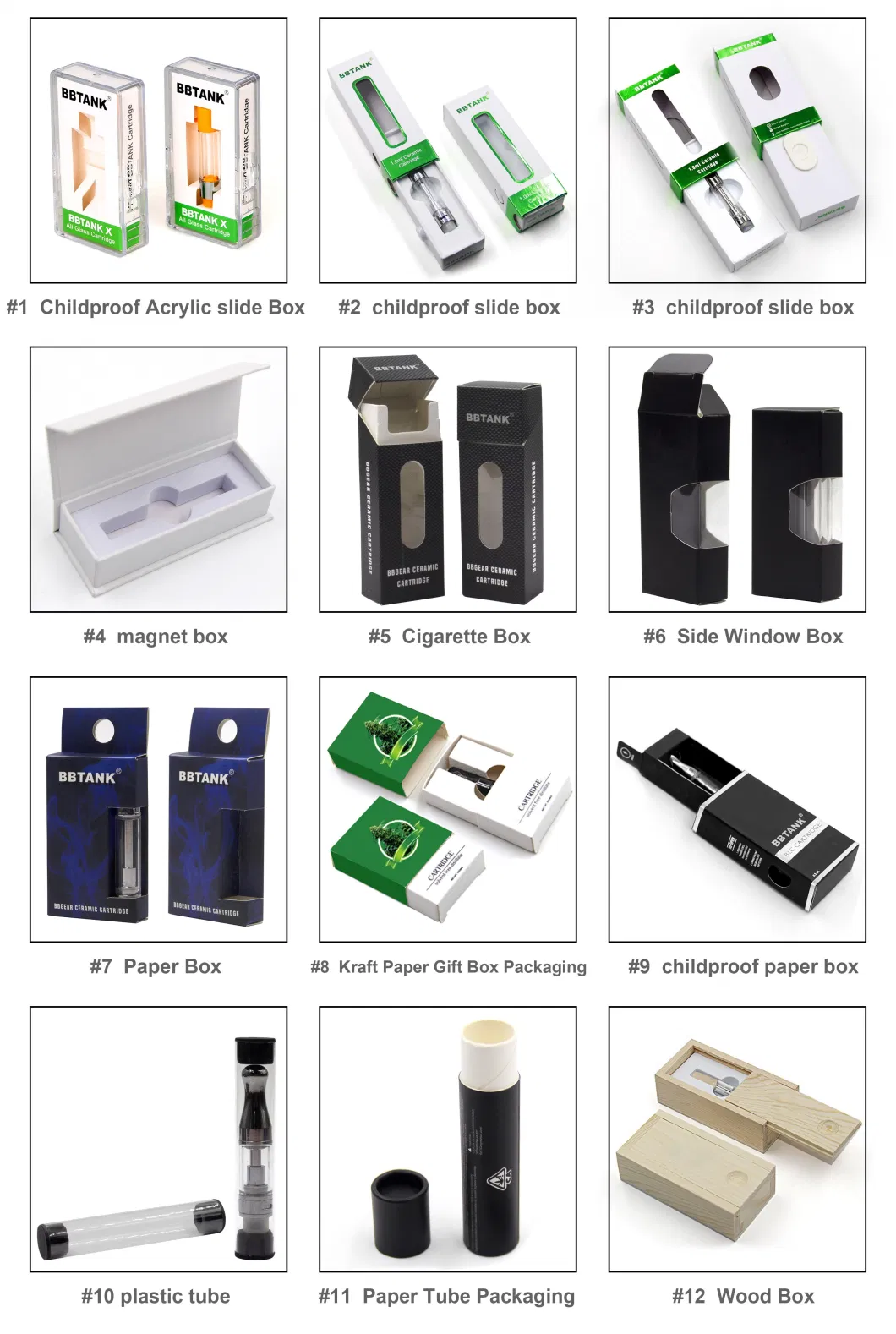 Vape Battery for Cartridges 510 Thread with 3 Different Voltage Settings Tank Rechargeable Battery 530mAh Battery