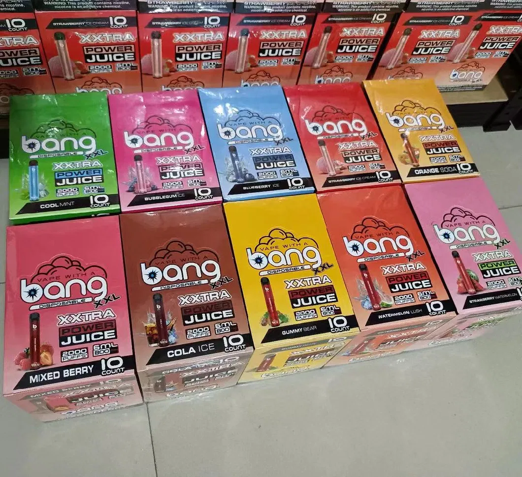 2023 Original Bang XXL Cheap 2000 Puffs E-Cigarette Disposable 21 Flavors Vapes Bang XXL Vape Pen