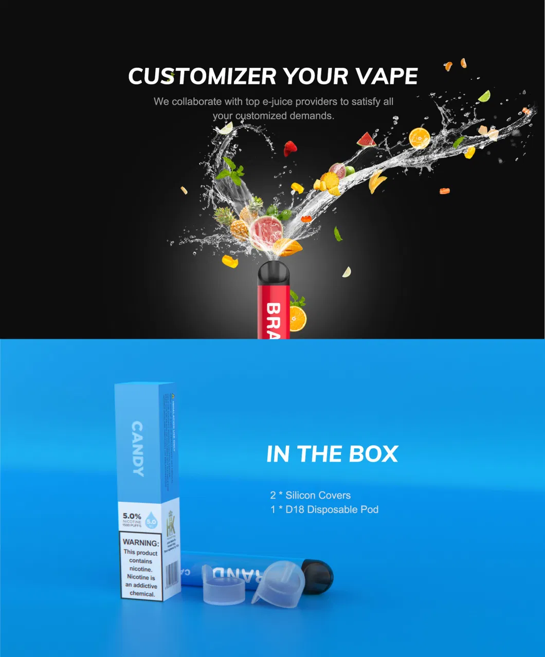 Europe Top Sale Product Autopod 2021 New Edition Disposable E-Cigarette Chinese Top E-Cigarette Manufacturer