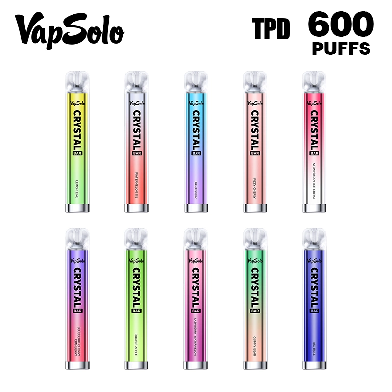 New Design Juice Head Disposable Free Vape Pen Starter Kit Puff Vapesolor 600 Crystal Finish Disposable Vape