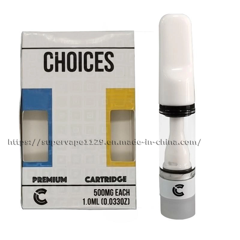 New Empty Cartridge 0.5ml Choice Full Ceramic Cart 510 Thread Choices Vape Cartridges