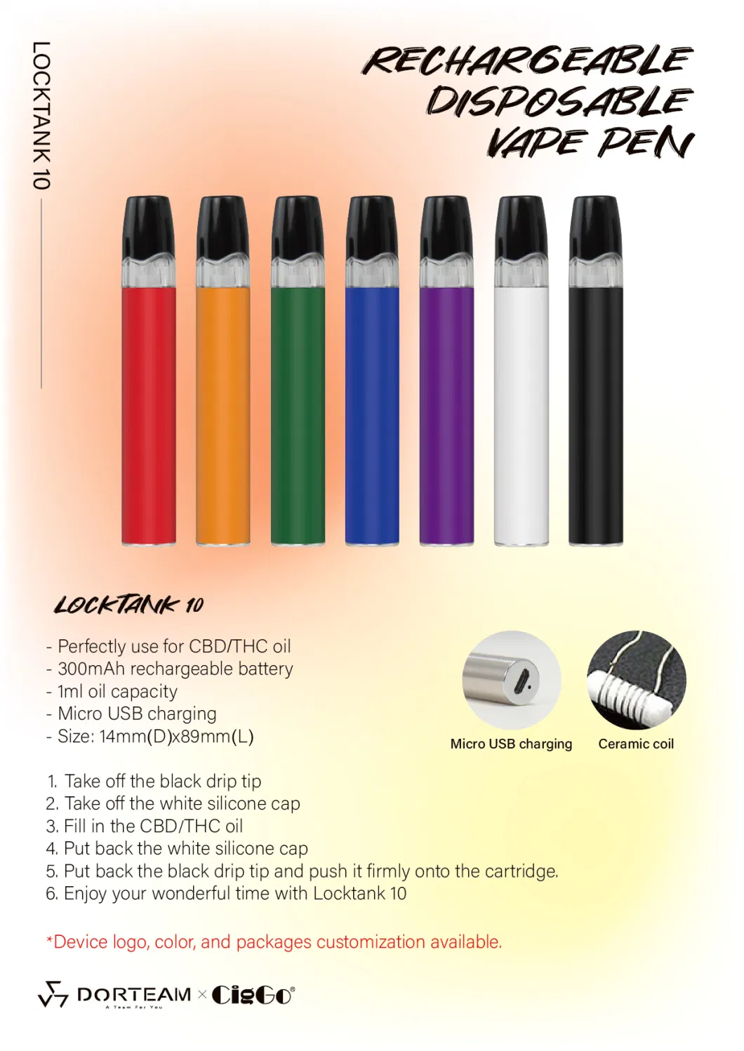 Newest Product Thick Oil Disposable Vaporizer Pen Delta Vape Electronic Cigarette