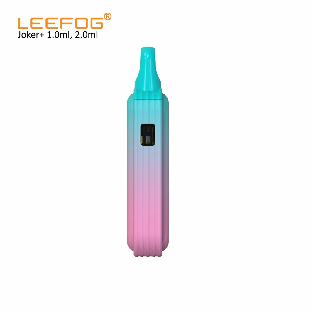 Leefog Joker+ Wholesale OEM ODM 1ml 2ml 1g 2g Empty Rechargeable Pen Vaporizer All-in-One Disposable Vape with Preheat and Voltage Adjustable