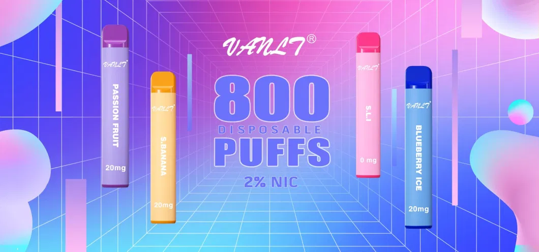 High Quality 800 Puffs Vape 350mAh Vuse Disposable E Cigarette