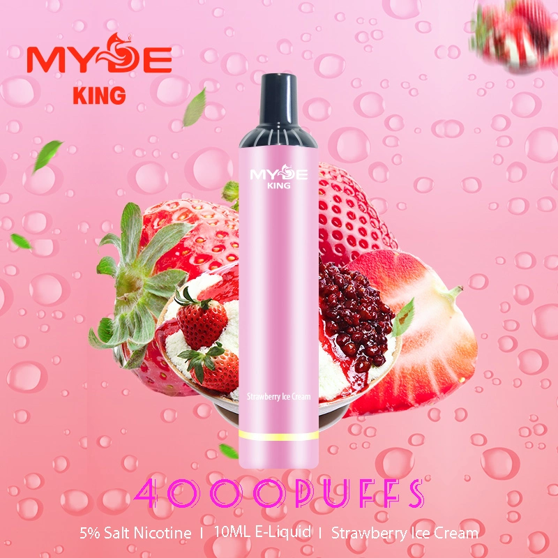 Myde King Hot Sale Vape Factory Wholesale Price Disposable E Cig 4000 Puff Good Taste Vape