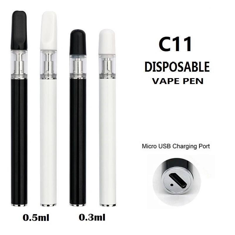 Wholesale Imini OEM Empty Diposable Vape 4ml 5ml Thick Oil Flat Tip Ceramic Coil E CIGS Diposable Pen Rechargeable Device Pods 380mAh Visual Vape Pen
