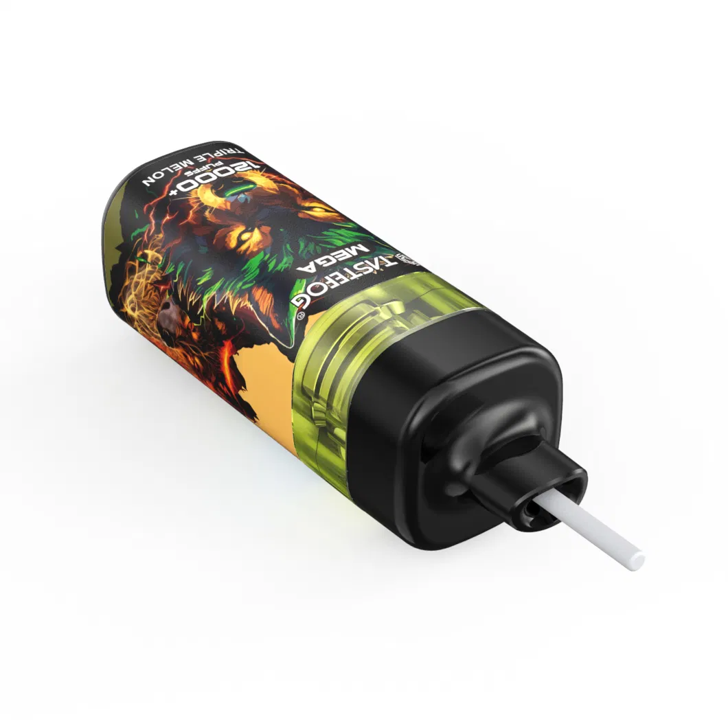Newest Tastefog Mega 12K+Puff Clean Tank E-Cig RGB Flashlight Wholesale Disposable Vape Pen