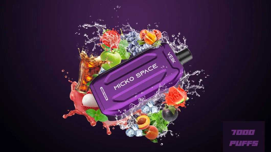 2023-Newest Big Puffs Veiik Micko Space Fruits Flavors 7000 Puffs Disposable Atomizer