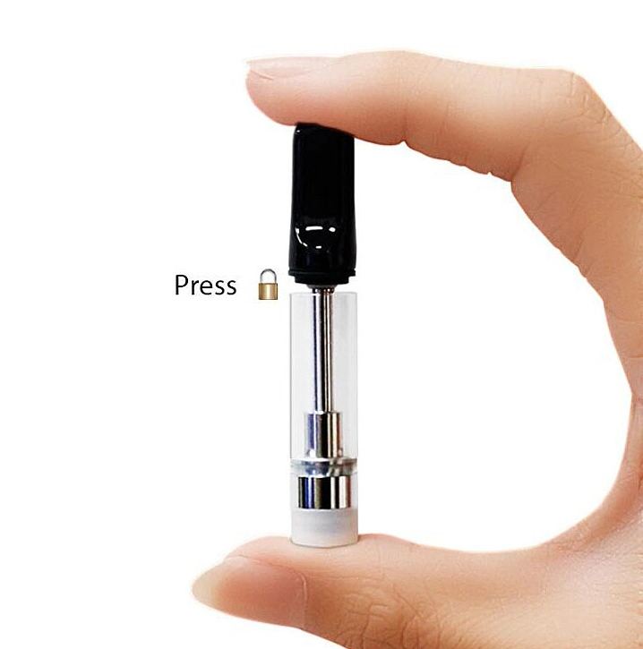 Refillable D8 D9 D10 Atomizer H10 0.5ml 1ml 2ml Glass Tank 2.0mm Intake Hole 510 Thread Battery Vape Pen Cartridge for C B D T H C Hhc Thick Oil