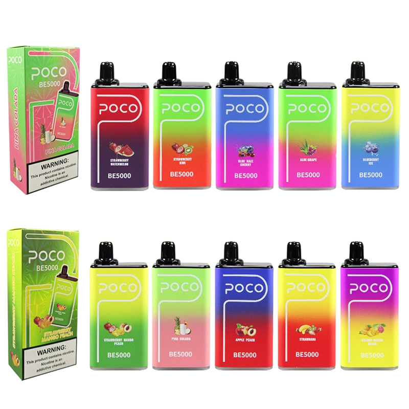 5000puff Bar Wholesale Vaporizador Desechable Poco Disposable Vaporizer Vape Pen for E-Cigarette