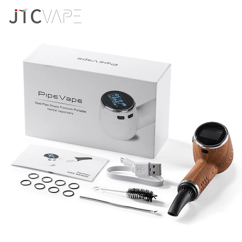 Wholesale Wooden Style Pipevape Dry Herb Vaporizer