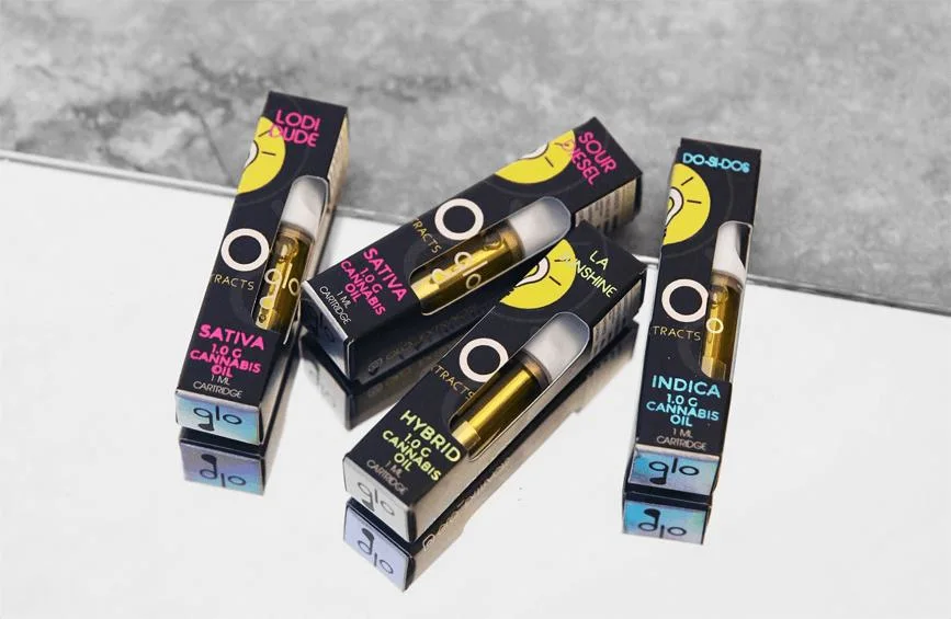 Glo Cartridges with Packaging Box 4 Style Available Ceramic Coil Glass Oil Tank Disposable Vape Pen