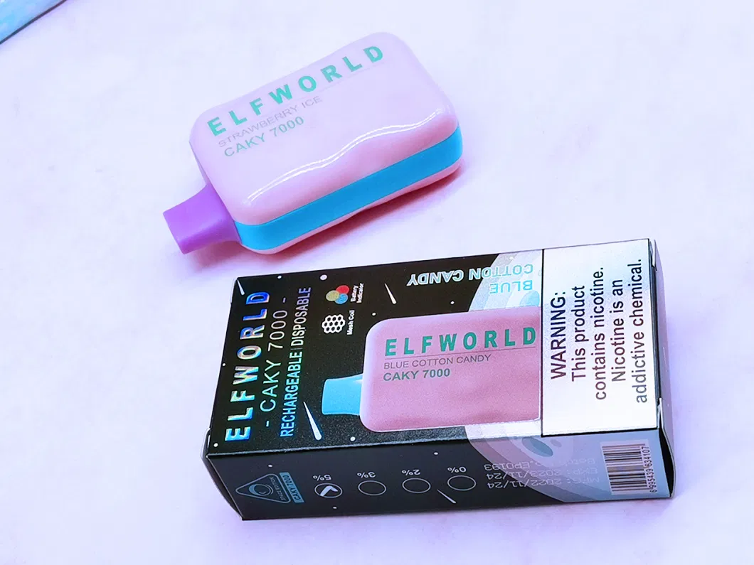 Wholesale Elfworld Crystal Caky 7000 Puff Elfworld Lost Elf World Orion Puff Vape Bar Clear 7500 Disposable Vape Distributors E Cigarette RM 7000 Puffs