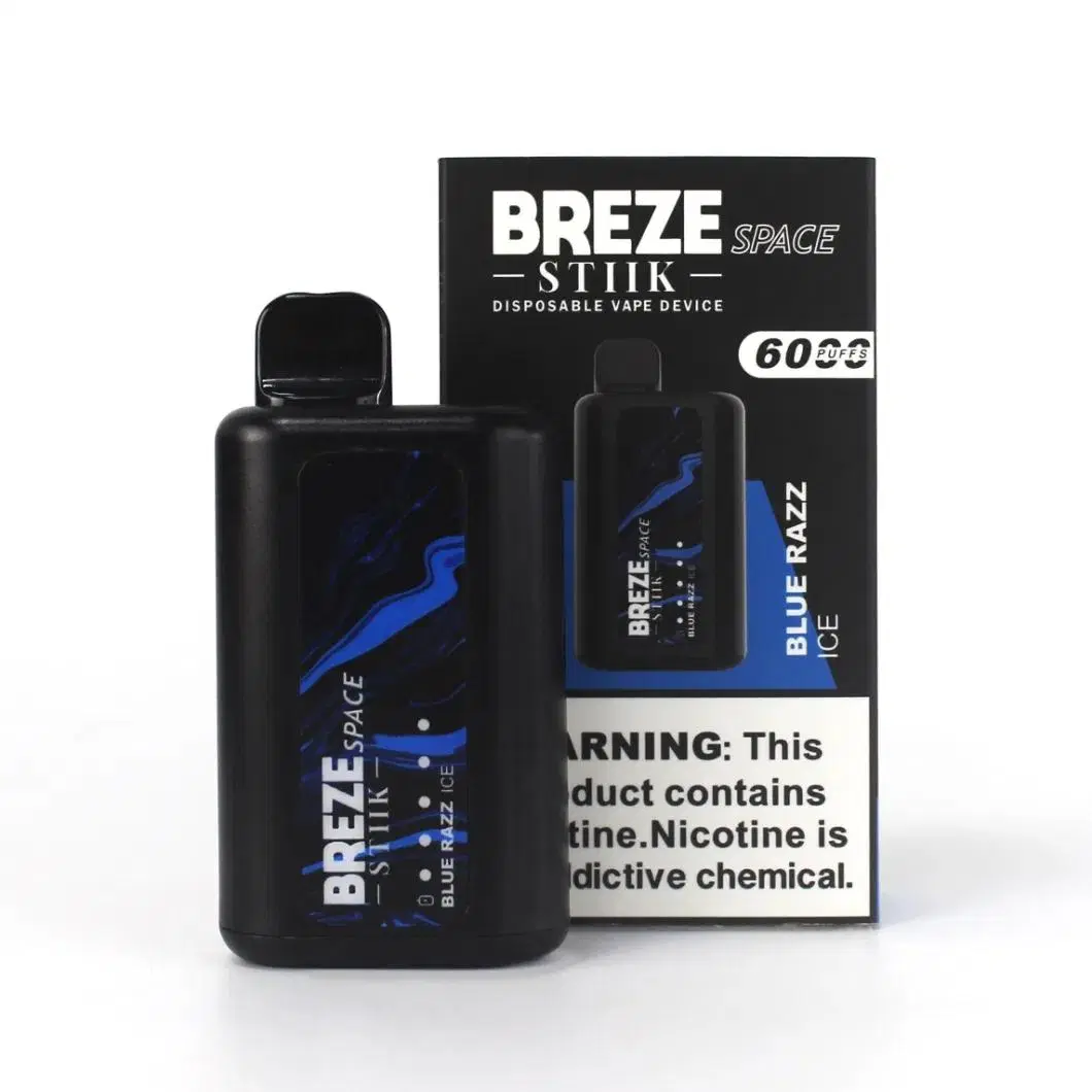 Breze Stiik Space 6000 Puff Wholesale Zbood Burberry Elite Legend PRO Sc6000 Tug Boat Ultra Plastic Dispsoable Vape