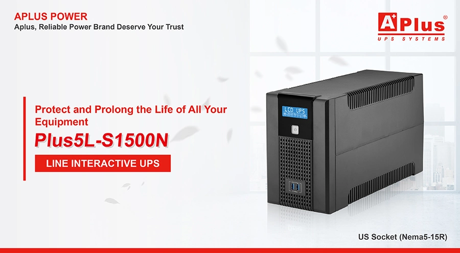 Offline UPS Power System 1500va with Smart USB Charging