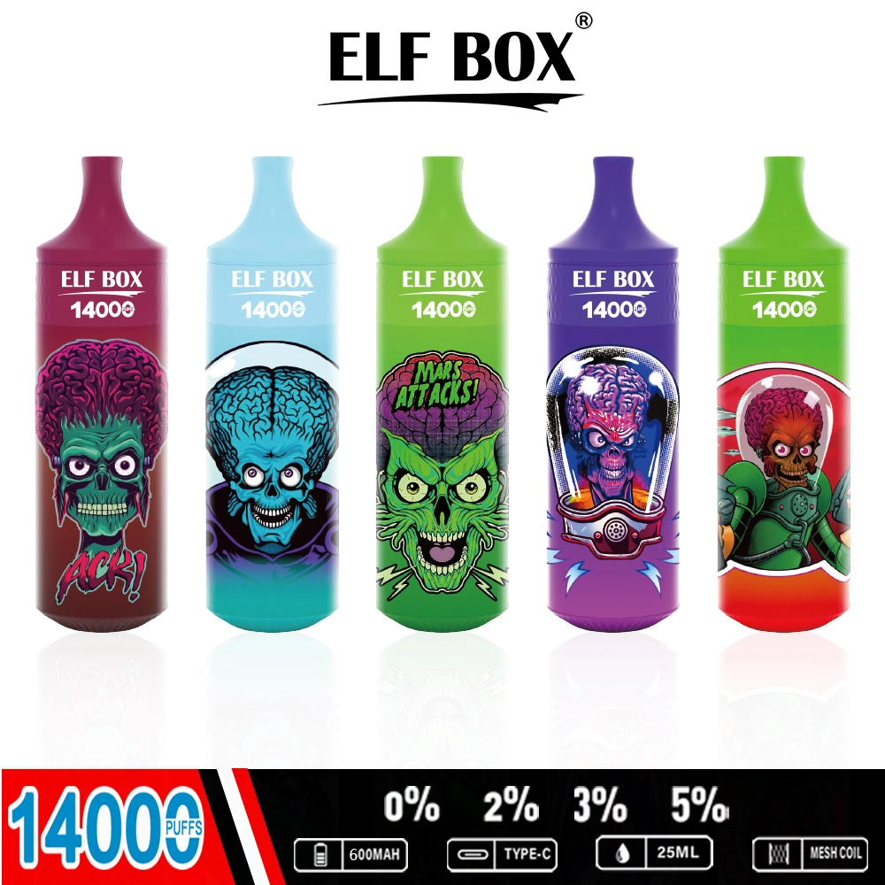 Original Elf Box 14000puffs Wholesale Disposable Vape 9000 12000 E Cigarette Pod Vape