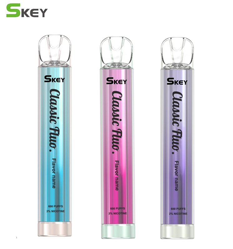 UK Popular Skey Vape Crystal Vape Box Gem 600 Puffs 2% Nic Salt UK Tpd Vs Amare Crystal One Disposable E-CIGS