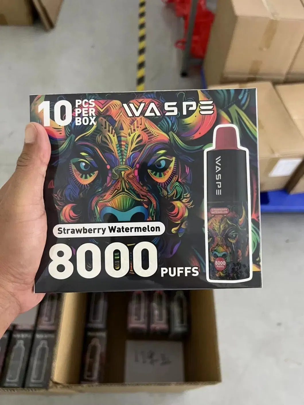 Waspe 8000 Puff Client Logo Zbood Bingo Vappor 7K/8K/9K/10K/12K/20K E Shisha Bingo RM 7000 Cigarette Vape Disposable Vape