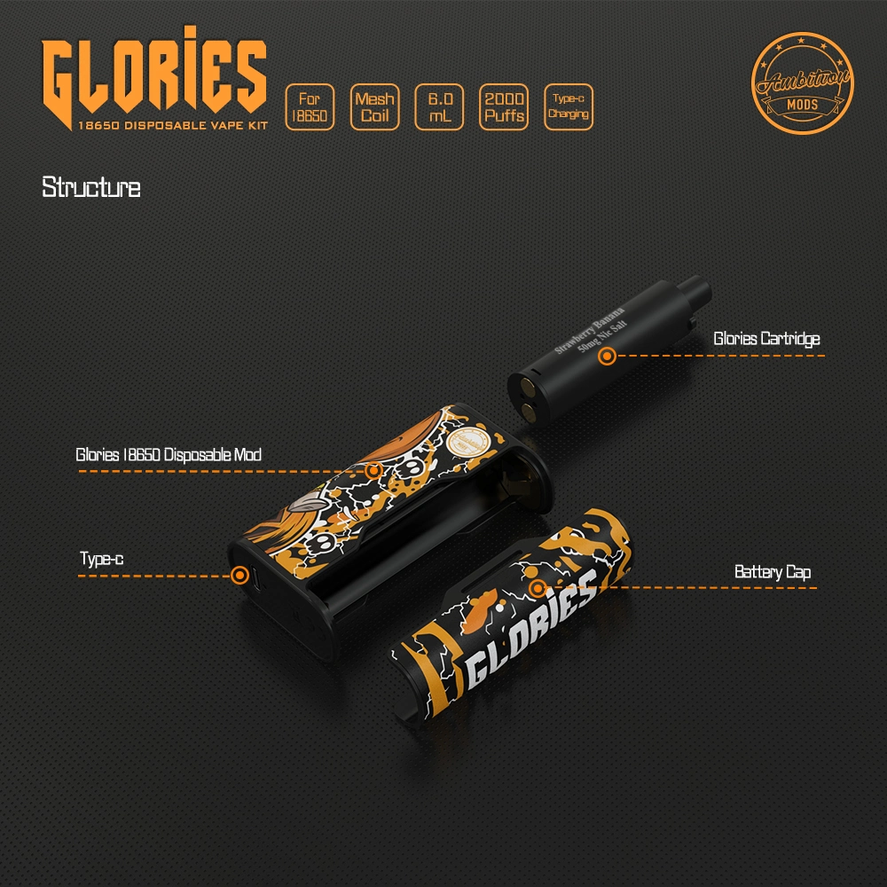 The Newest 18650 Disposable Vape Kit --Glories Kit by Ambition Mods