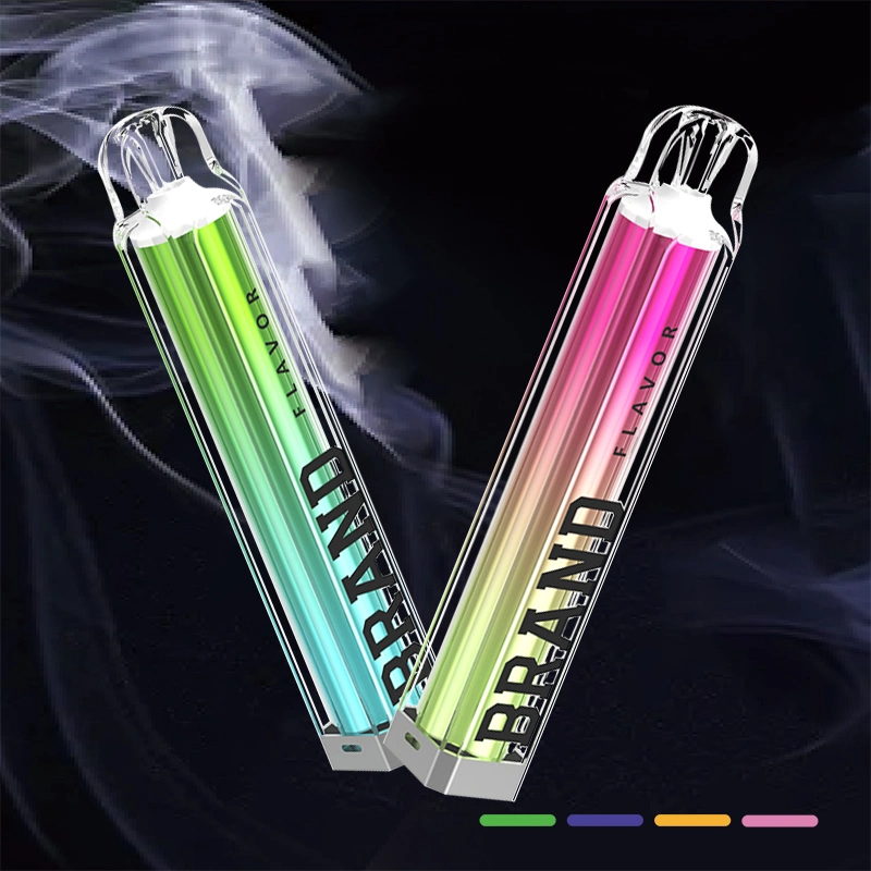 China Wholesale OEM Tpd Ecid E-Cigarette 2ml 600 800 Puffs Fremelx Vaper Empty Pen Style Crystal Disposable Vape with LED Flashlight in Europe Spain UK