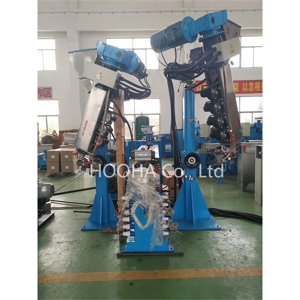 Skin-Foam-Skin CAT6A-8 LAN Cable Making Machine Physical Foaming Insulation Machine