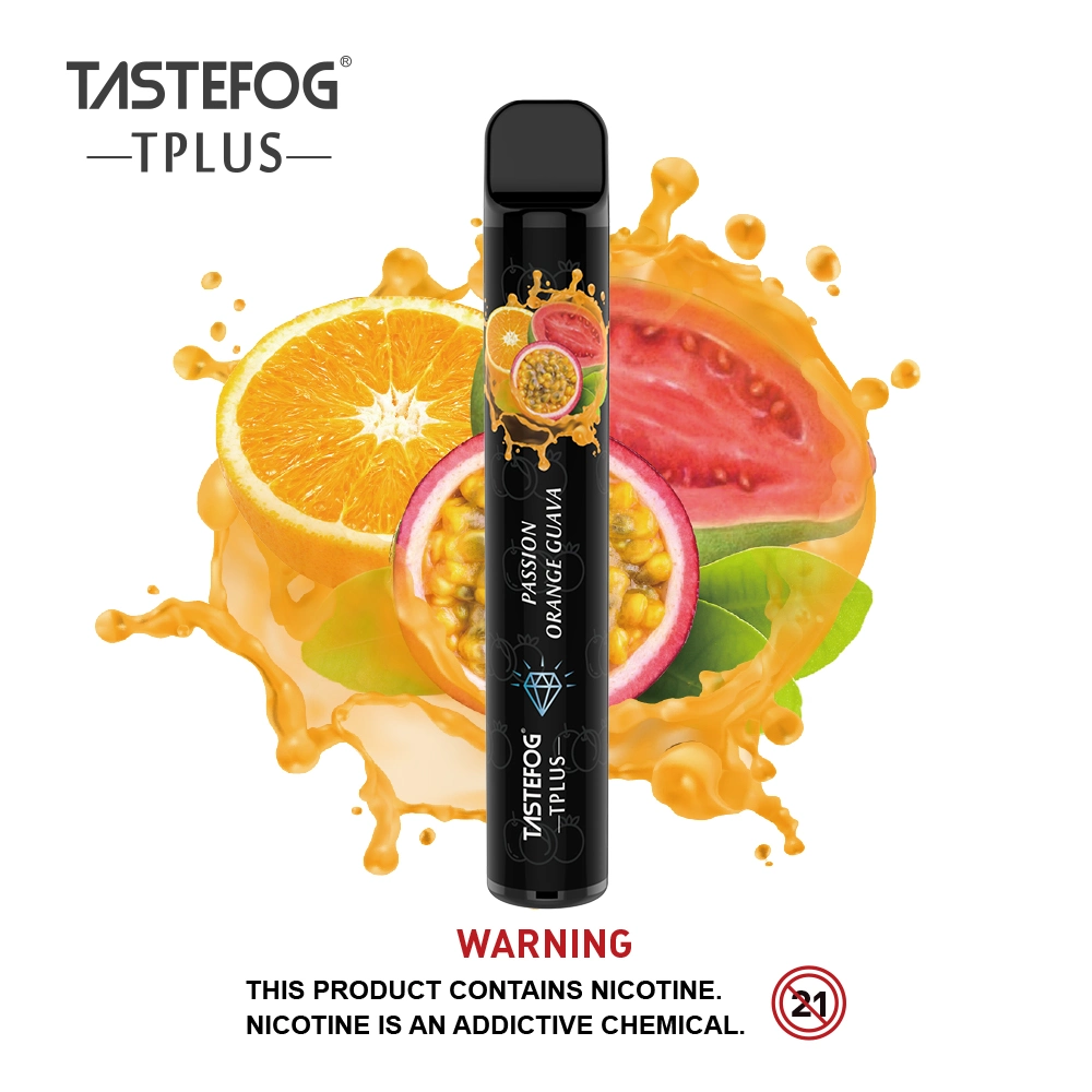 New Year Specials E Cigarette Tastefog Tplus 800 Puff Hookah Pen 3ml Fruit Flavor E-Liquid 20mg Nicotine Disposable Vape