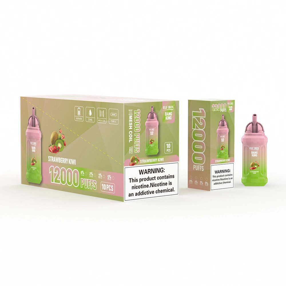 Elf Box 12000 Puffs Electronic Cigarette Juice Puffbar Ergonomics Mesh Coil Flavors Starter Kit Big Smok Tomado Tug-Boat Disposable Factorer Distributor