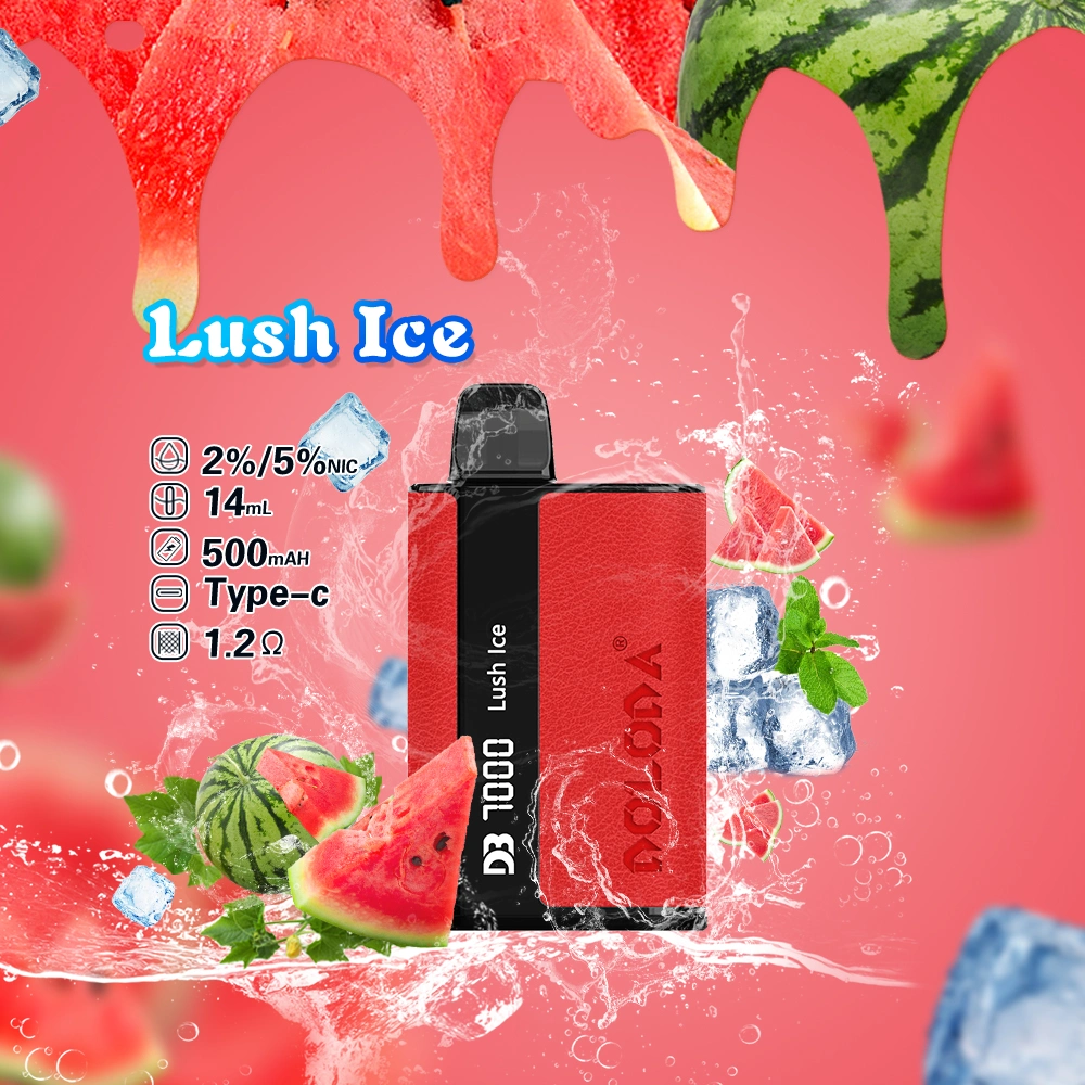 OEM Leather PU Design Disposable E-Cigarette Rechargeable 7000puffs Fruit Flavor Vape