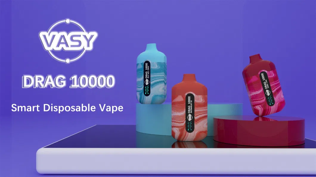 Vasy Drag 10000 Puff Wholesale Disposable E Cigarette Vape with Dual Mesh Core Smart Screen