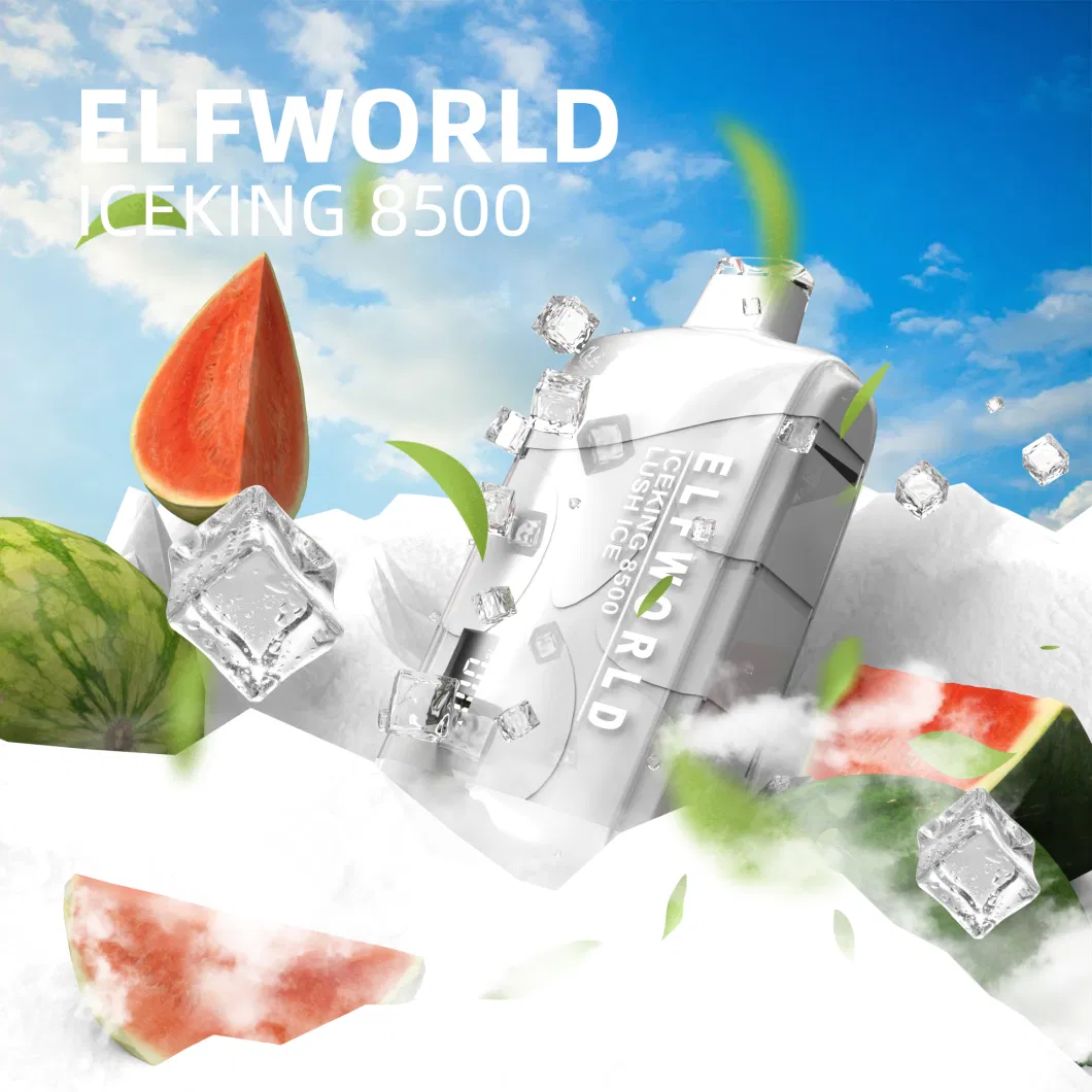 Elfworld Iceking 8500 Hot Selling Smart LED Display Multi Pure Taste Flavors High Quality Orion 17ml E-Juice Big Smoke Vape Dazzle 7500 Puff Bar Disposable