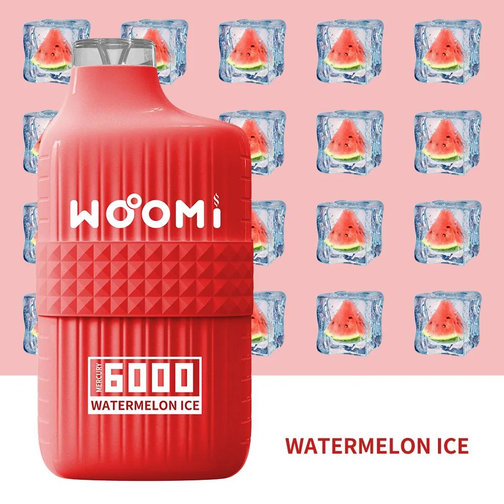 Popular Flavor Strawberry Ice Cream Woomi 6000 Puffs Bar Vape Shop 2% Nicotine Disposable Vape