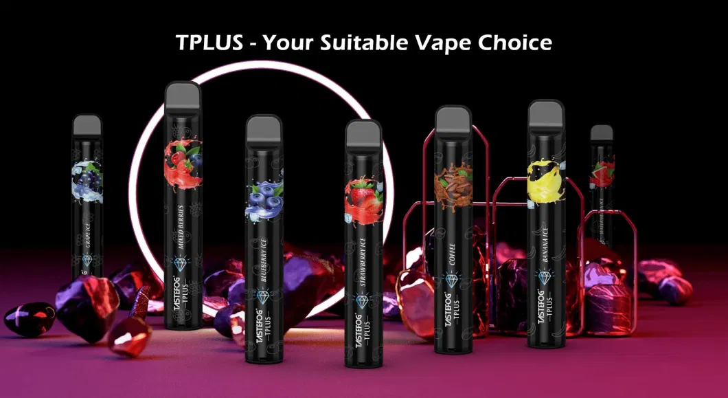 Tpd Version E Cigarette Tplus 800 Puff Disposable Vape 3ml E-Liquid 20mg Nicotine Vapes