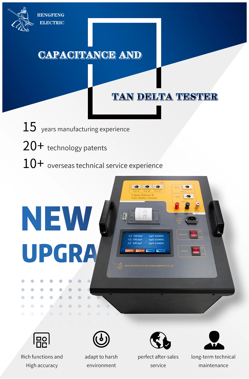 10kv Tan Delta Capacitance Dielectric Loss Tester for Transformer Tangent Test